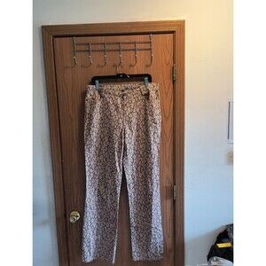 Lot of 2 Metro Blues Women's 12 Tall Straight Leg Jeans Geometric Print